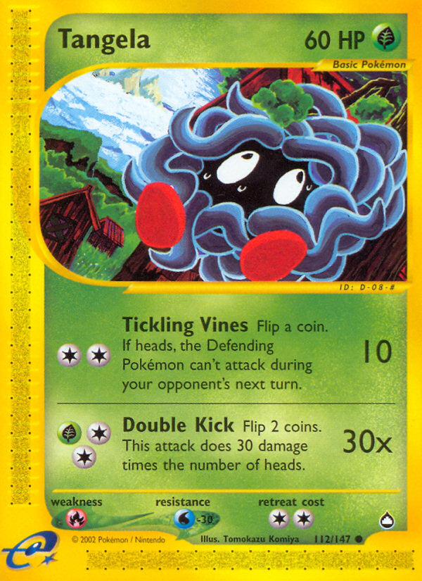 Tangela (112/147) [Aquapolis] | Odin's Place