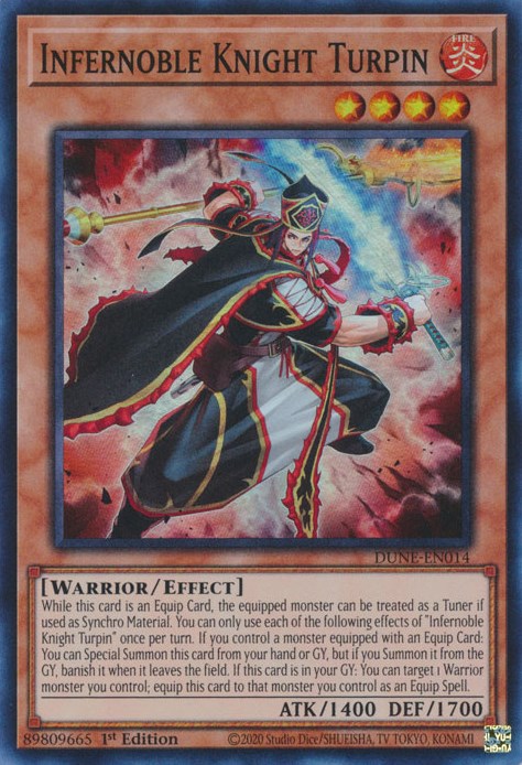 Infernoble Knight Turpin [DUNE-EN014] Super Rare | Odin's Place