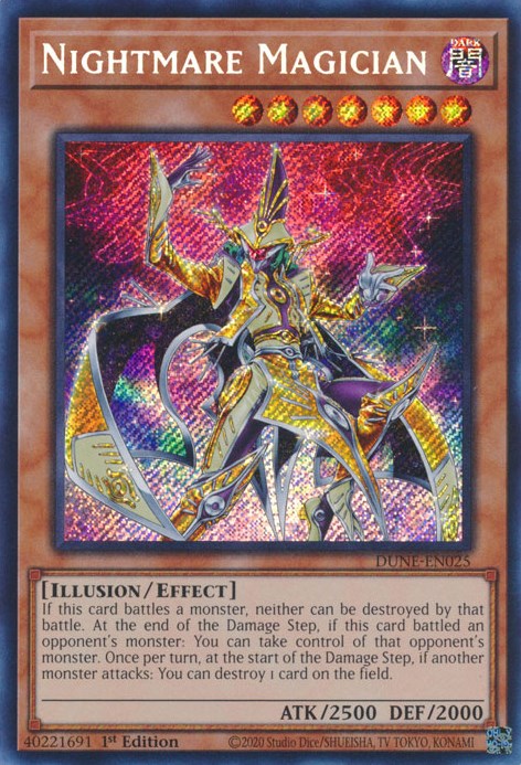 Nightmare Magician [DUNE-EN025] Secret Rare | Odin's Place