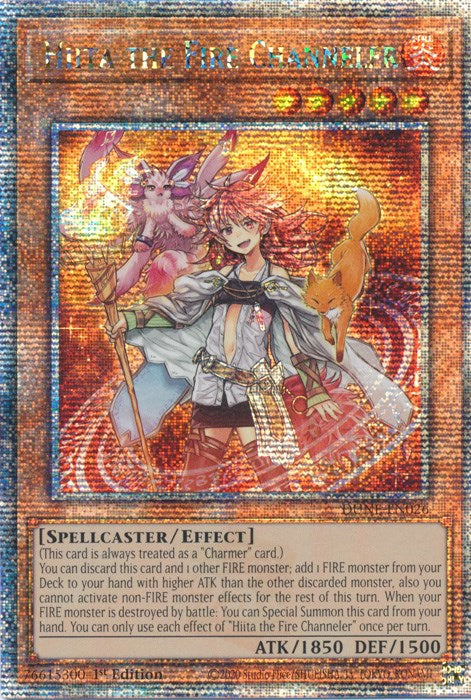 Hiita the Fire Channeler [DUNE-EN026] Quarter Century Secret Rare | Odin's Place