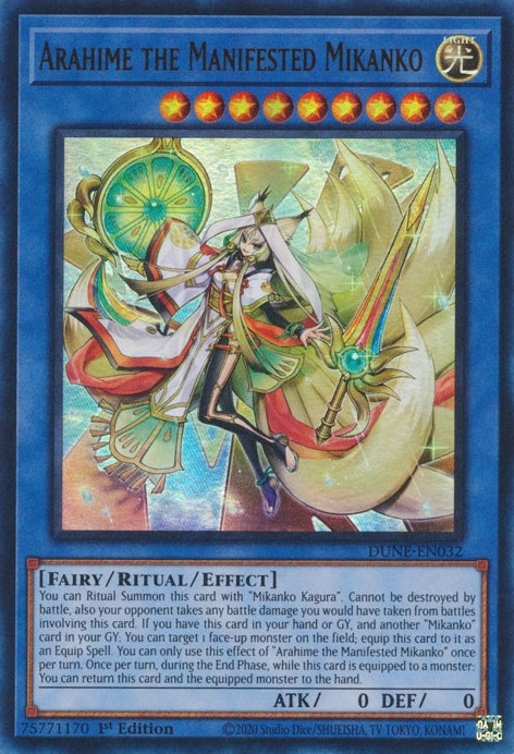 Arahime the Manifested Mikanko [DUNE-EN032] Ultra Rare | Odin's Place