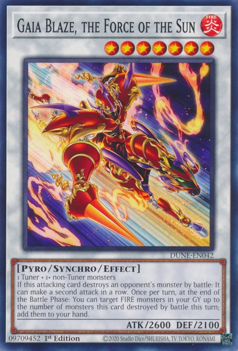 Gaia Blaze, the Force of the Sun [DUNE-EN042] Common | Odin's Place