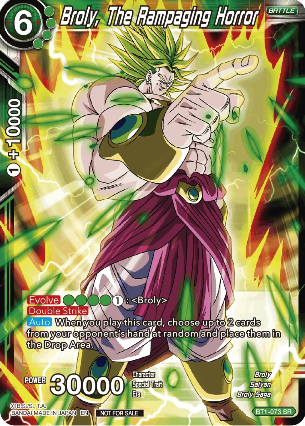 Broly, The Rampaging Horror (Gen Con 2023) (BT1-073) [Promotion Cards] | Odin's Place