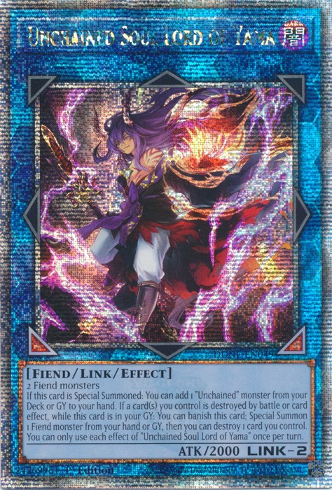 Unchained Soul Lord of Yama [DUNE-EN049] Quarter Century Secret Rare | Odin's Place
