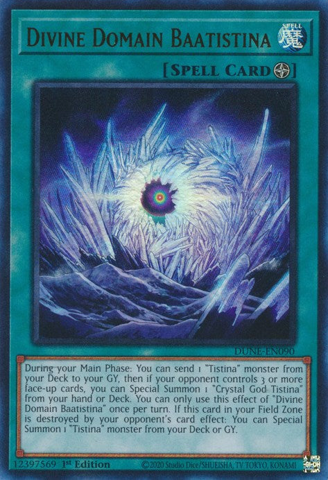 Divine Domain Baatistina [DUNE-EN090] Ultra Rare | Odin's Place