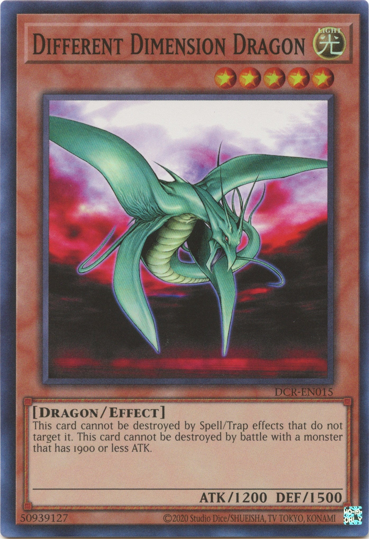 Different Dimension Dragon (25th Anniversary) [DCR-EN015] Super Rare | Odin's Place
