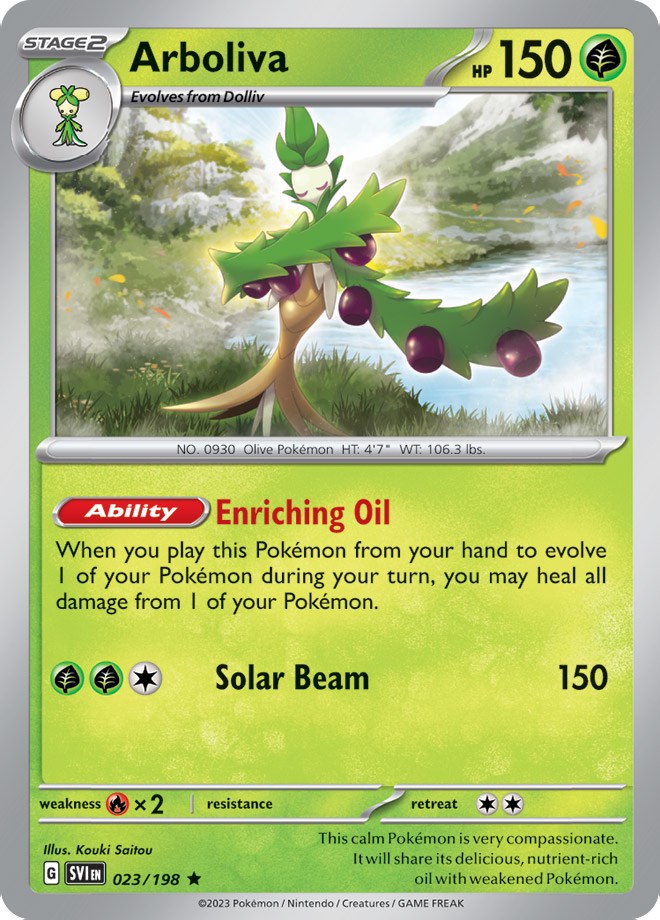 Arboliva (023/198) (Line Holo) [Scarlet & Violet: Base Set] | Odin's Place