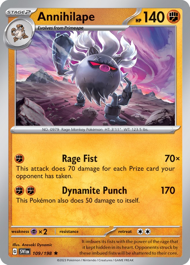 Annihilape (109/198) (Theme Deck Exclusive) [Scarlet & Violet: Base Set] | Odin's Place