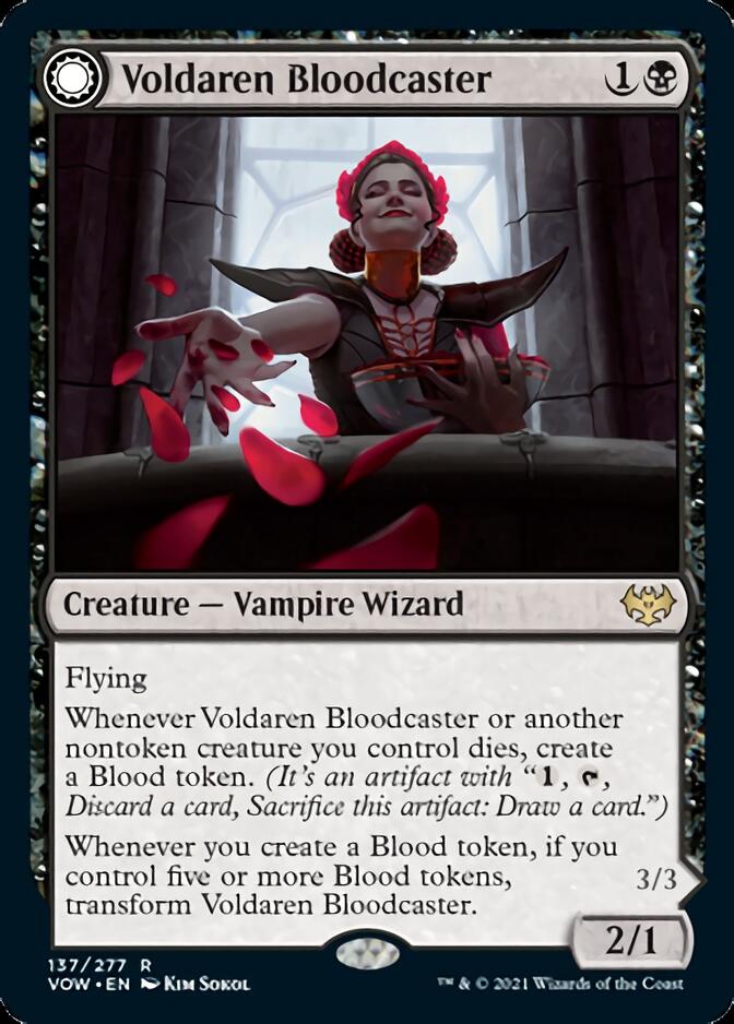 Voldaren Bloodcaster // Bloodbat Summoner [Innistrad: Crimson Vow] | Odin's Place