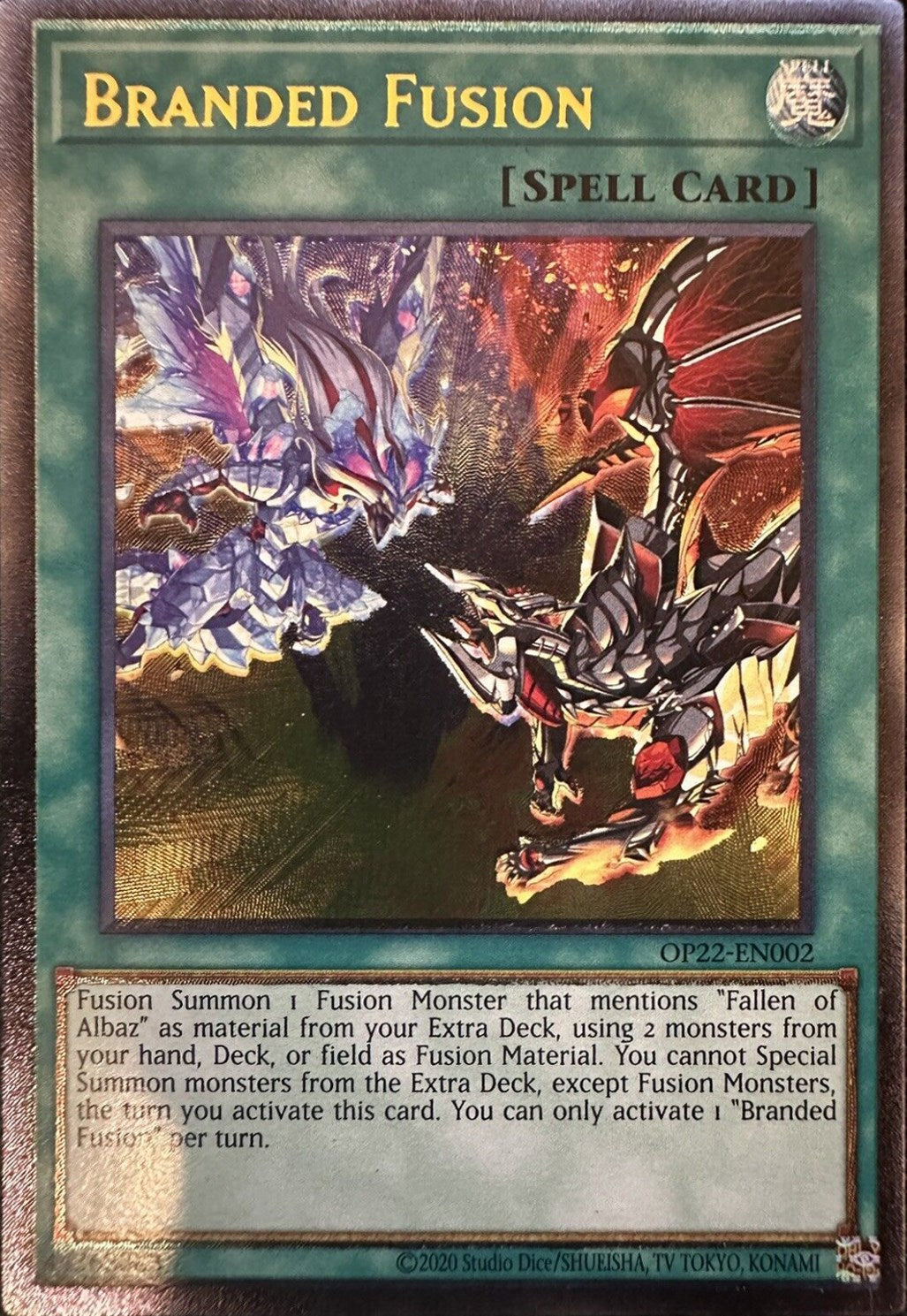Branded Fusion [OP22-EN002] Ultimate Rare | Odin's Place