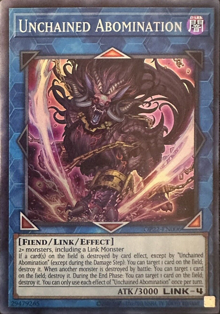 Unchained Abomination [OP22-EN006] Super Rare | Odin's Place