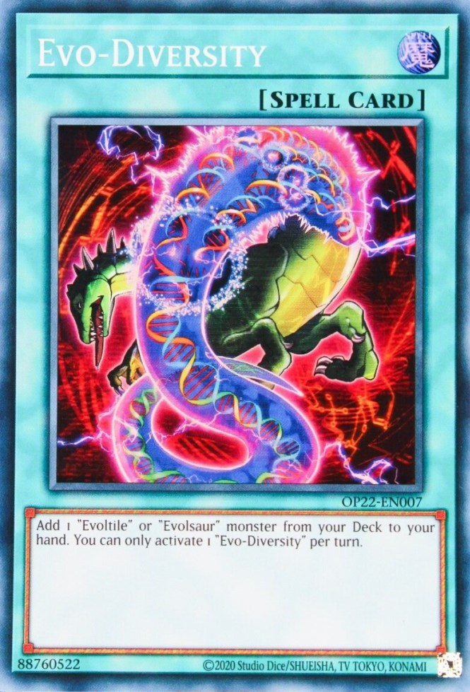 Evo-Diversity [OP22-EN007] Super Rare | Odin's Place