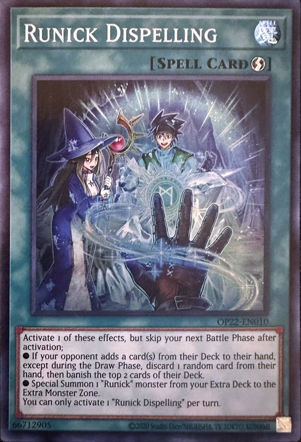 Runick Dispelling [OP22-EN010] Super Rare | Odin's Place