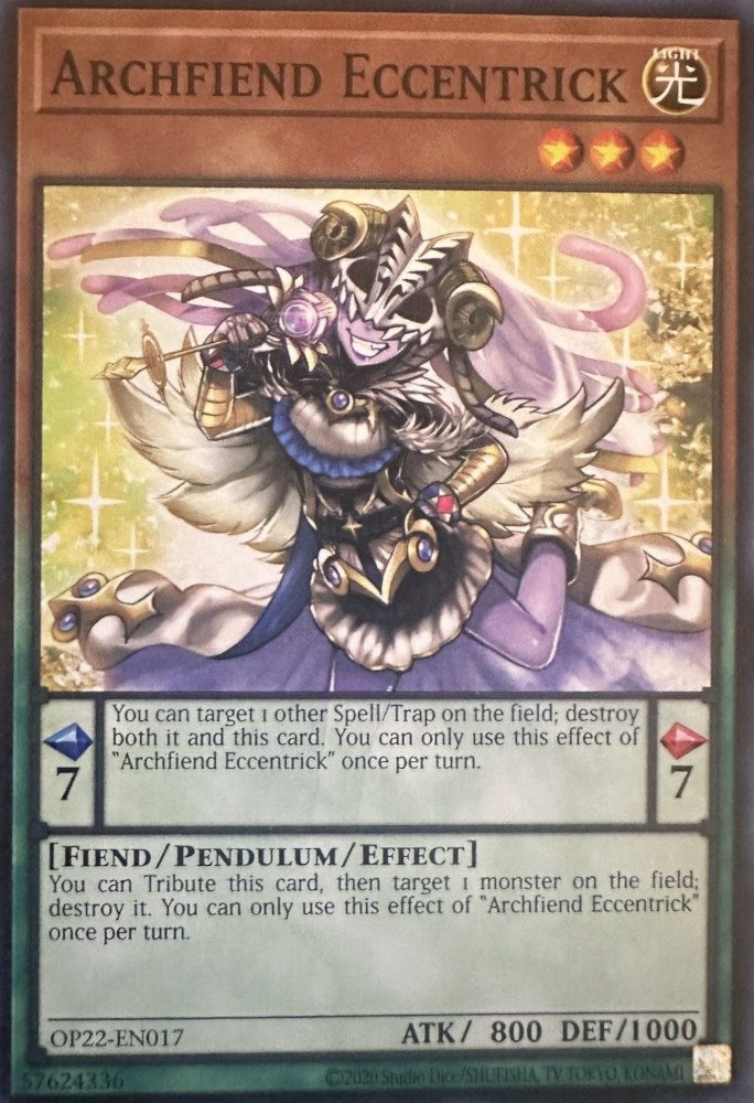 Archfiend Eccentrick [OP22-EN017] Common | Odin's Place