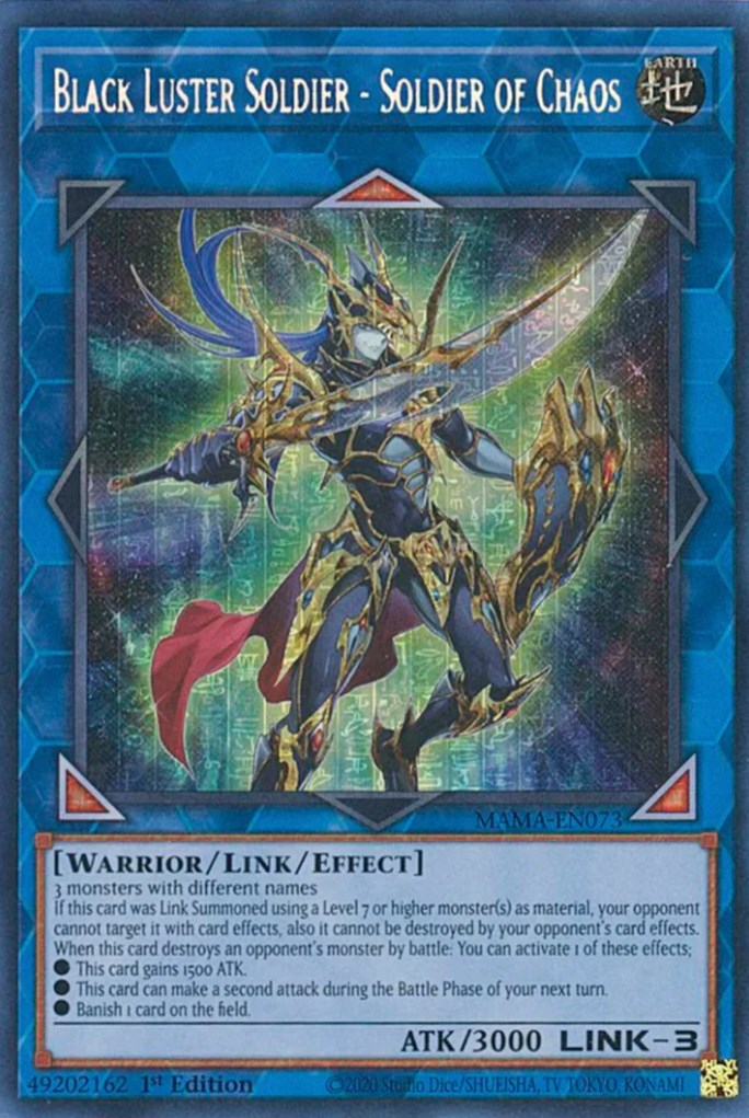 Black Luster Soldier - Soldier of Chaos [MAMA-EN073] Secret Pharaoh's Rare | Odin's Place