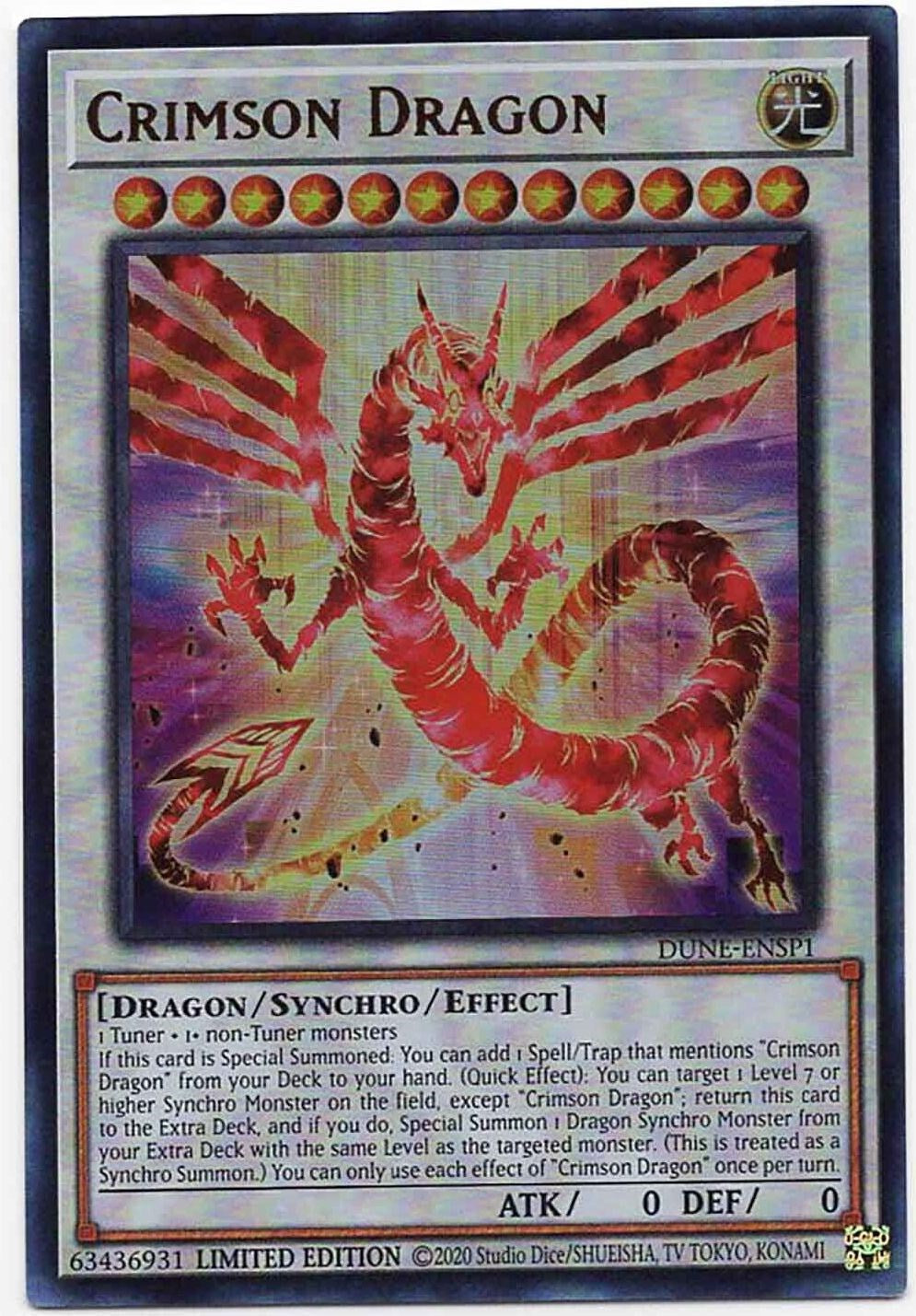 Crimson Dragon [DUNE-ENSP1] Ultra Rare | Odin's Place