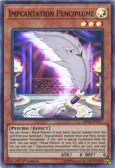 Impcantation Penciplume [MP19-EN171] Super Rare | Odin's Place