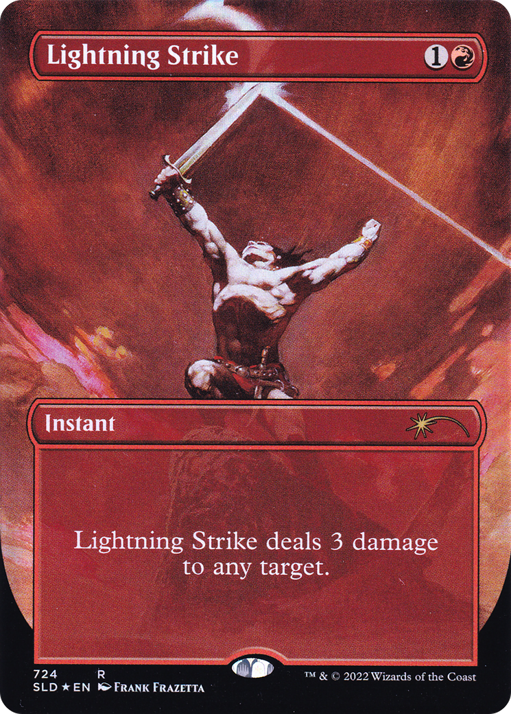 Lightning Strike (Borderless) [Secret Lair Drop Promos] | Odin's Place