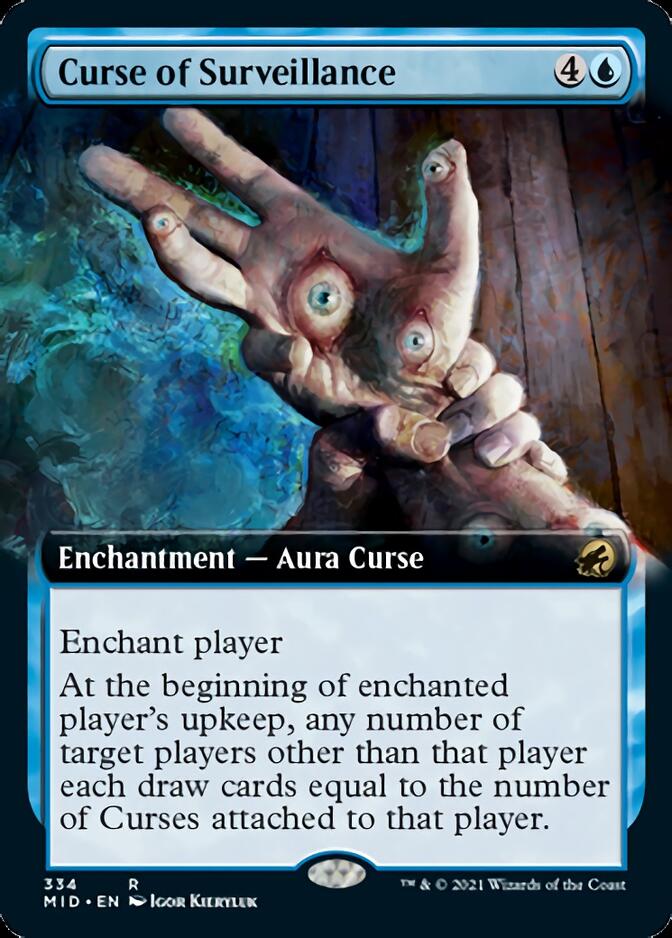 Curse of Surveillance (Extended Art) [Innistrad: Midnight Hunt] | Odin's Place