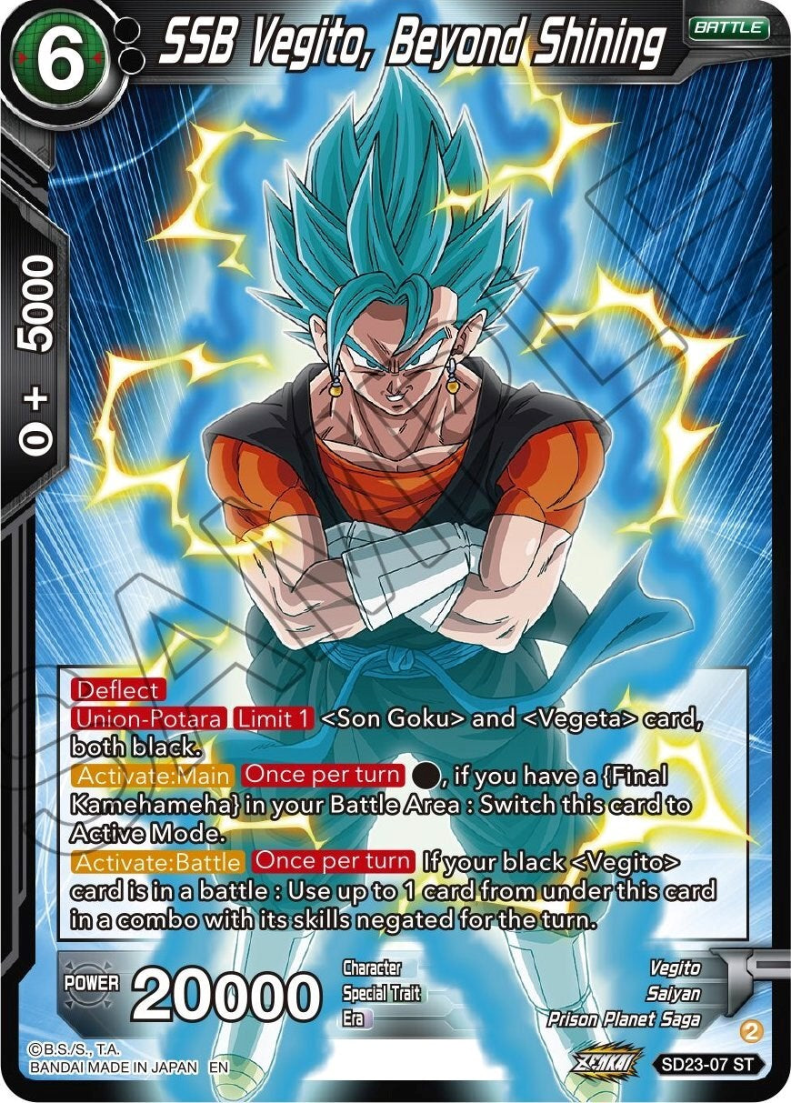 SSB Vegito, Beyond Shining (SD23-07) [Critical Blow] | Odin's Place