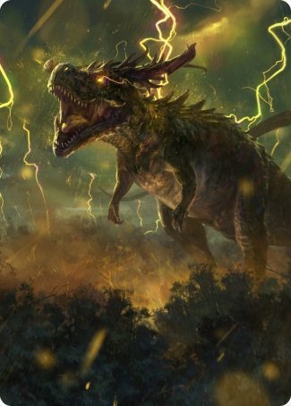 Thrasta, Tempest's Roar Art Card (42) [Modern Horizons 2 Art Series] | Odin's Place