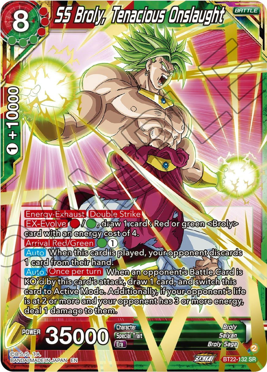 SS Broly, Tenacious Onslaught (BT22-132) [Critical Blow] | Odin's Place