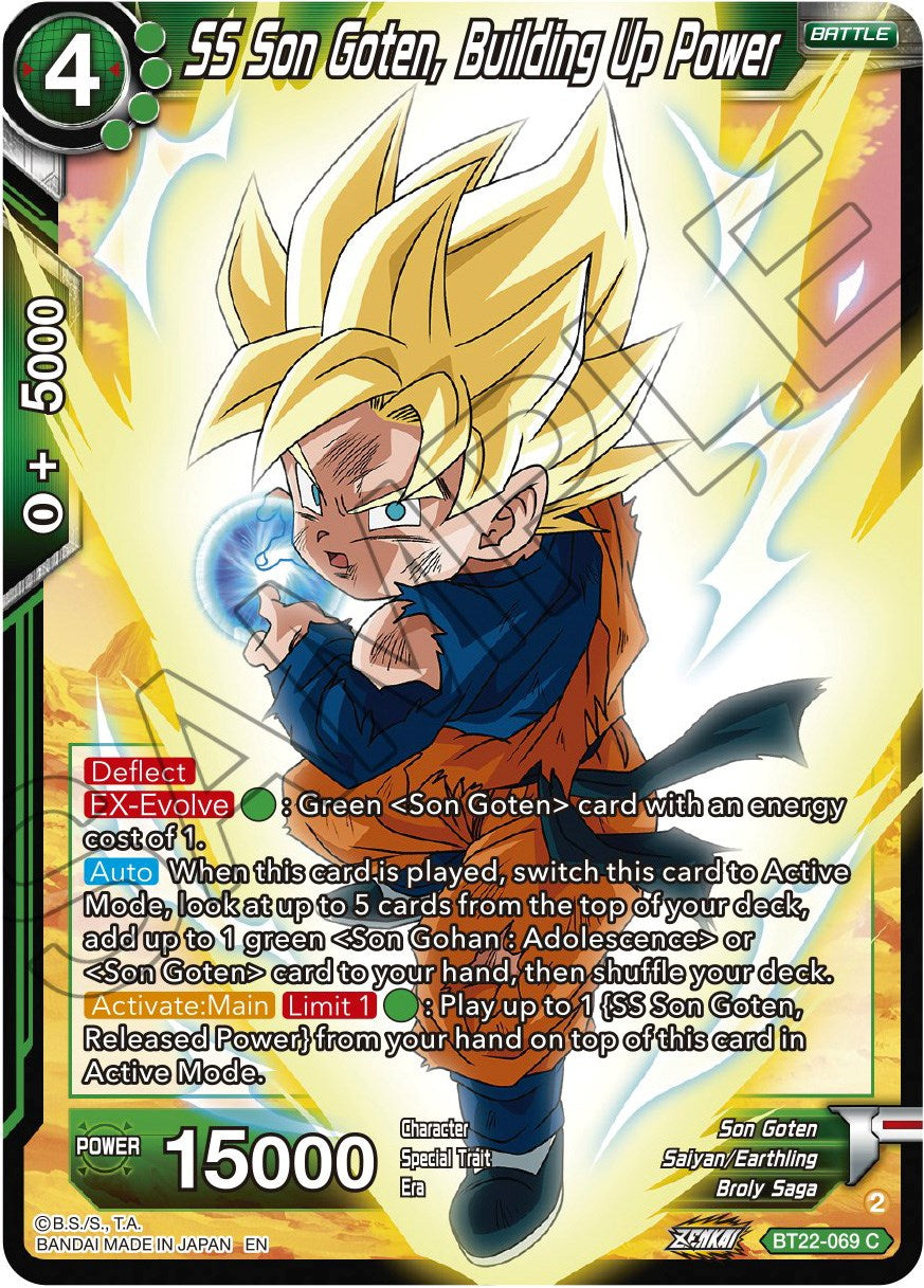 SS Son Goten, Building Up Power (BT22-069) [Critical Blow] | Odin's Place