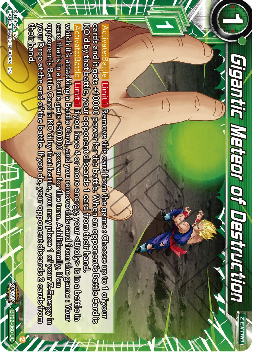 Gigantic Meteor of Destruction (BT22-060) [Critical Blow] | Odin's Place