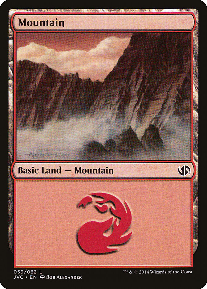 Mountain (59) [Duel Decks Anthology] | Odin's Place