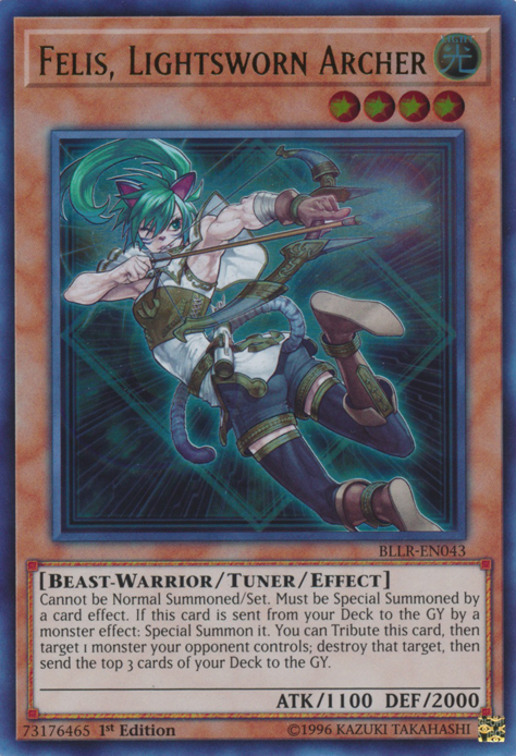 Felis, Lightsworn Archer [BLLR-EN043] Ultra Rare | Odin's Place