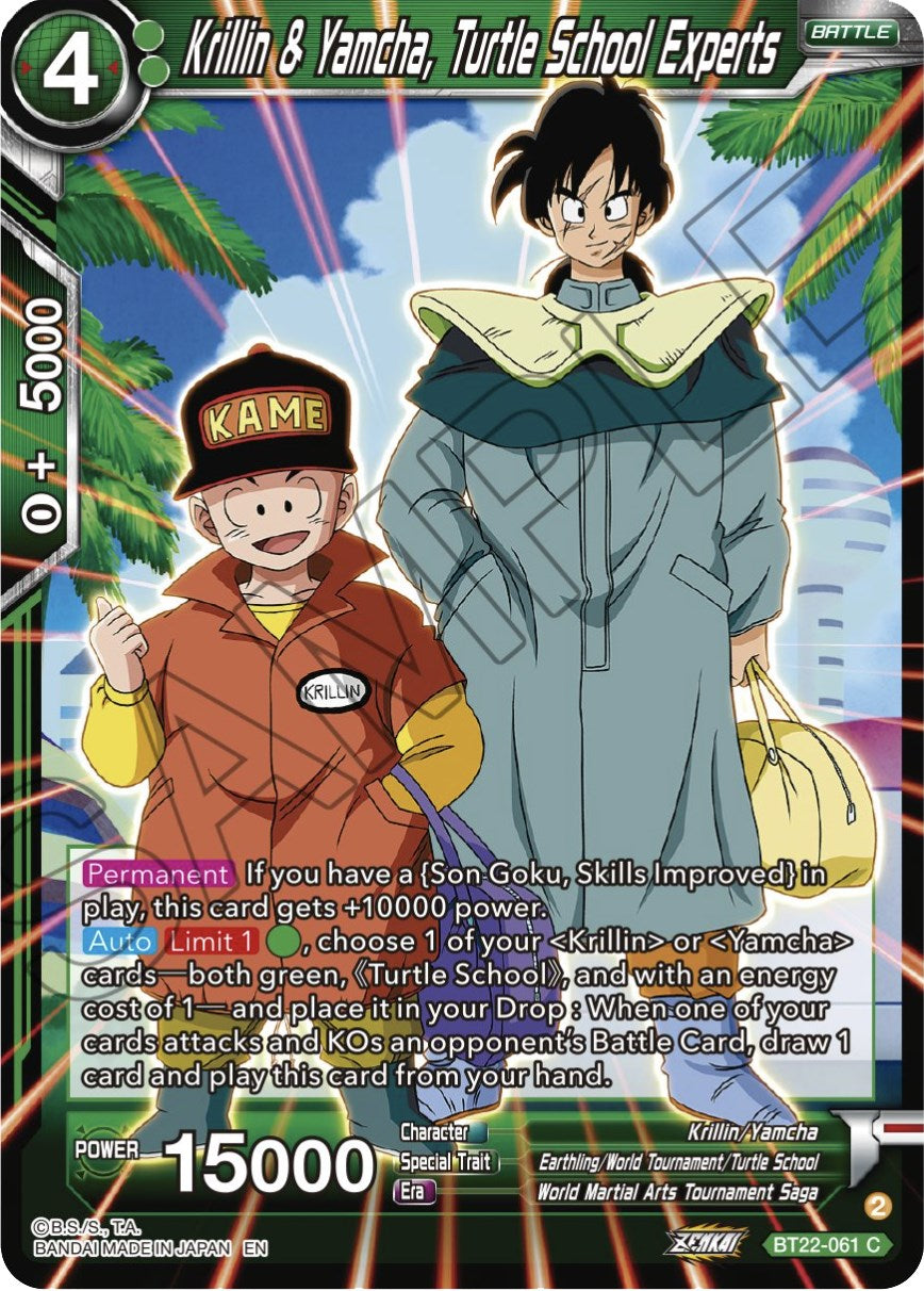 Krillin & Yamcha, Turtle School Experts (BT22-061) [Critical Blow] | Odin's Place