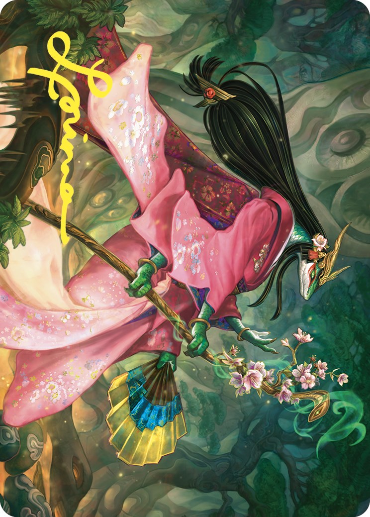 Sakiko, Mother of Summer Art Card (Gold-Stamped Signature) [Commander Masters Art Series] | Odin's Place