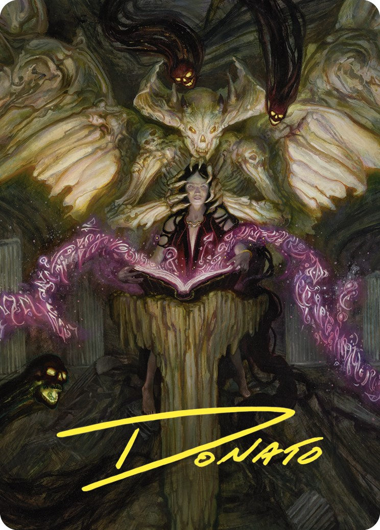 Demonic Tutor Art Card (Gold-Stamped Signature) [Commander Masters Art Series] | Odin's Place