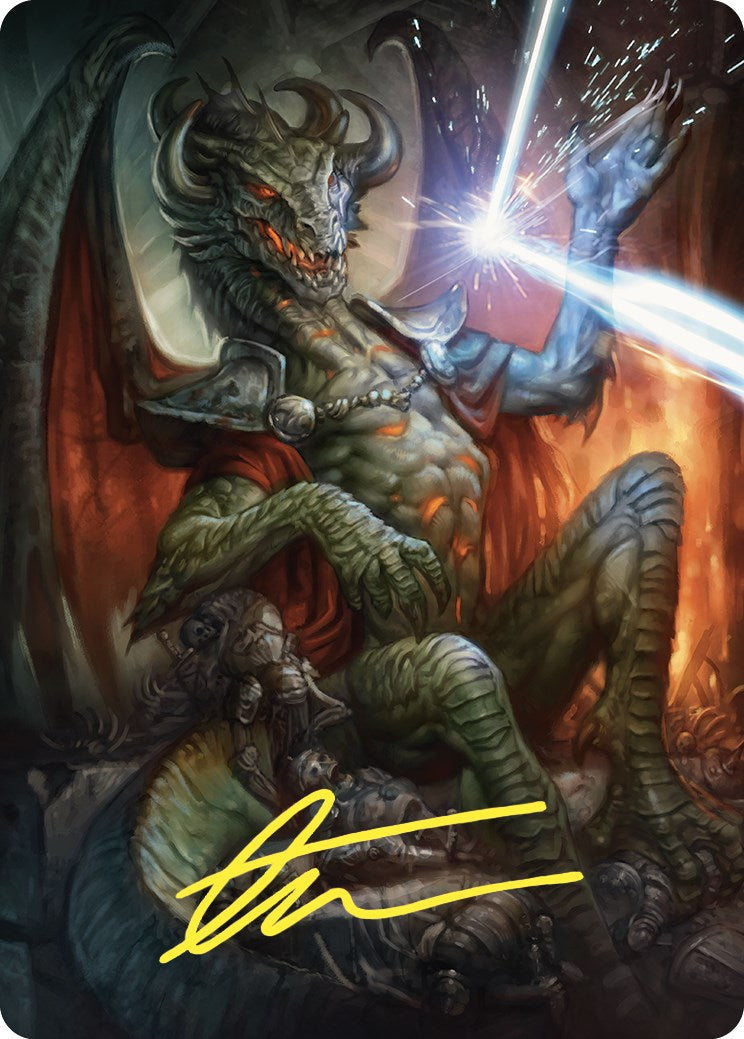 Deflecting Swat Art Card (Gold-Stamped Signature) [Commander Masters Art Series] | Odin's Place