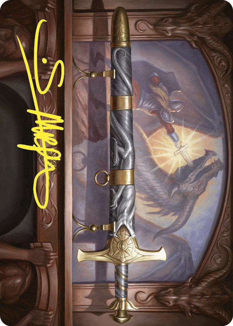 Ancestral Blade Art Card (Gold-Stamped Signature) [Commander Masters Art Series] | Odin's Place