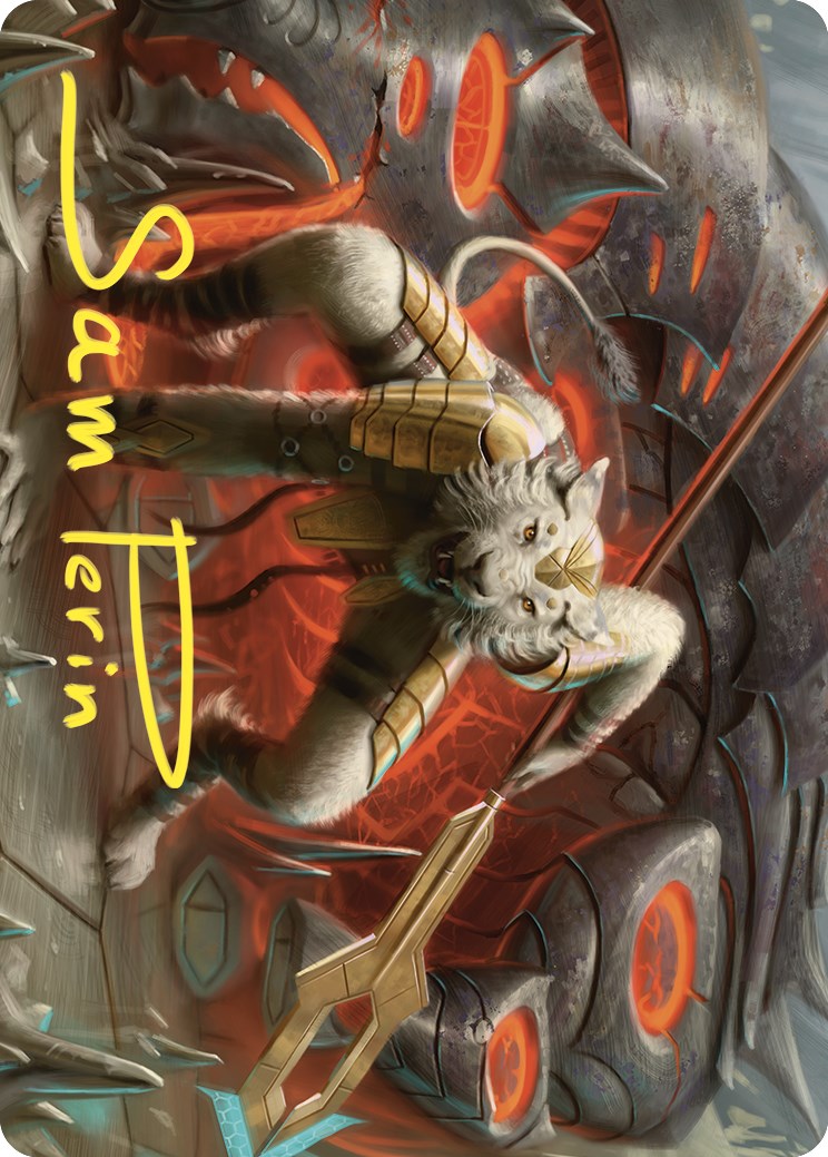 Sunspear Shikari Art Card (Gold-Stamped Signature) [Commander Masters Art Series] | Odin's Place