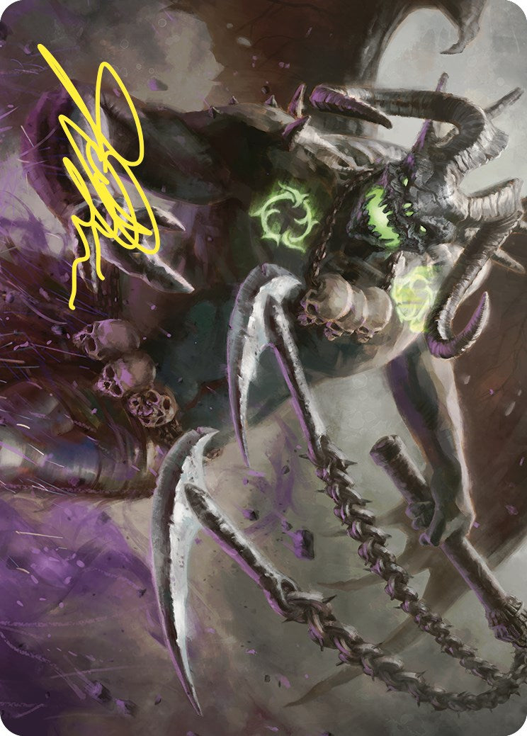 Archfiend of Despair Art Card (Gold-Stamped Signature) [Commander Masters Art Series] | Odin's Place
