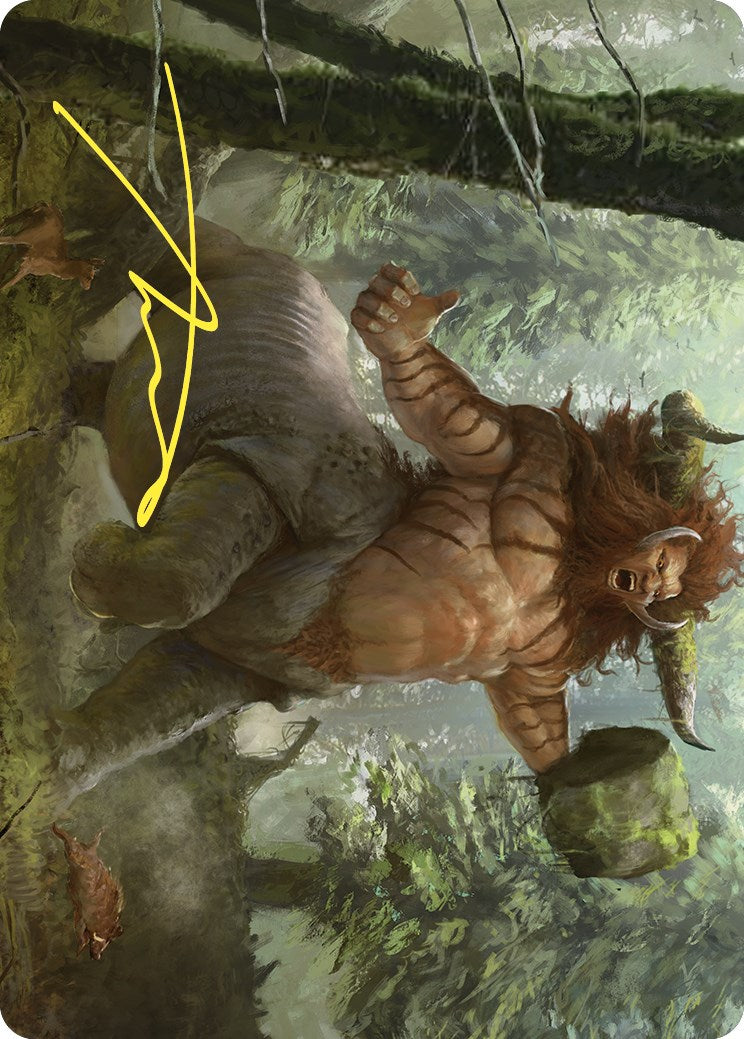 Stonehoof Chieftain Art Card (Gold-Stamped Signature) [Commander Masters Art Series] | Odin's Place