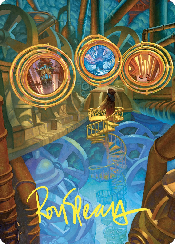 Extraplanar Lens Art Card (Gold-Stamped Signature) [Commander Masters Art Series] | Odin's Place