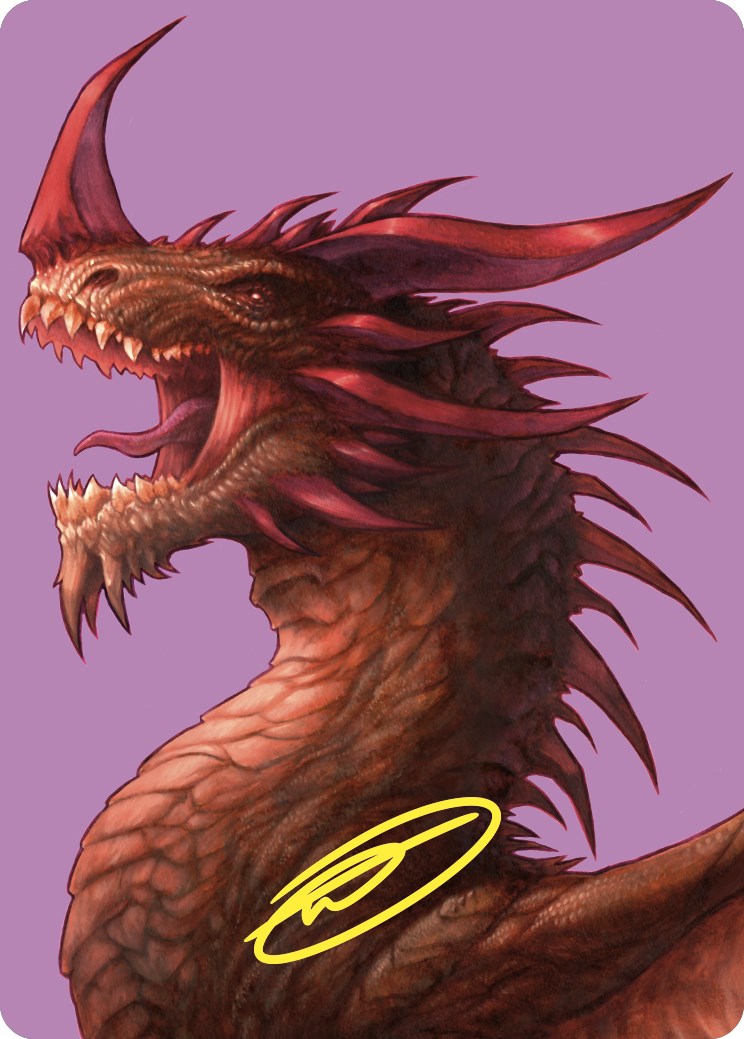 The Ur-Dragon Art Card (Gold-Stamped Signature) [Commander Masters Art Series] | Odin's Place