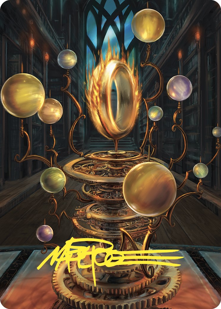 Sol Ring Art Card (Gold-Stamped Signature) [Commander Masters Art Series] | Odin's Place