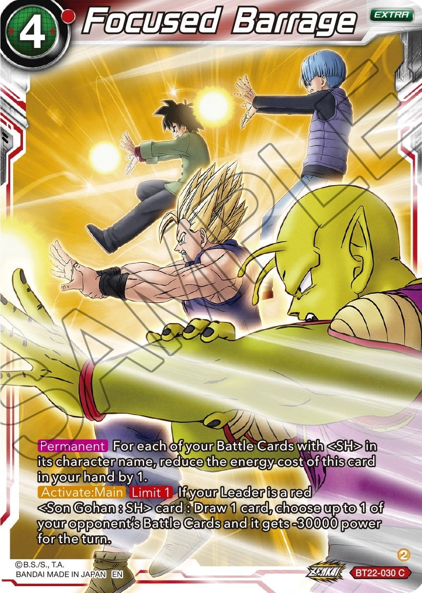 Focused Barrage (Bt22-030) [Critical Blow] | Odin's Place