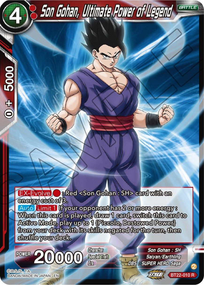 Son Gohan, Ultimate Power of Legend (BT22-010) [Critical Blow] | Odin's Place