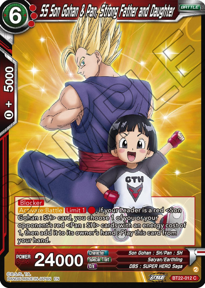 SS Son Gohan & Pan, Strong Father and Daughter (BT22-012) [Critical Blow] | Odin's Place
