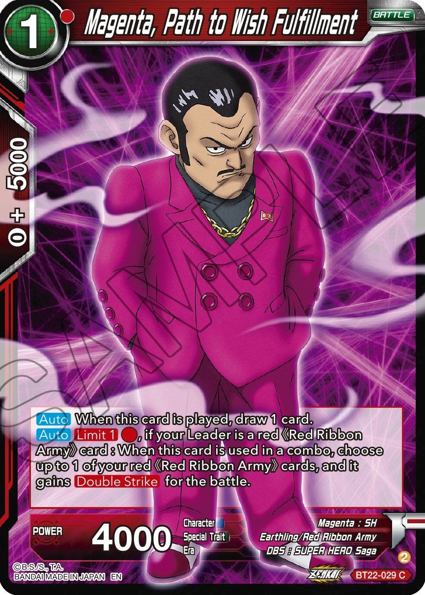 Magenta, Path to Wish Fulfillment (BT22-029) [Critical Blow] | Odin's Place