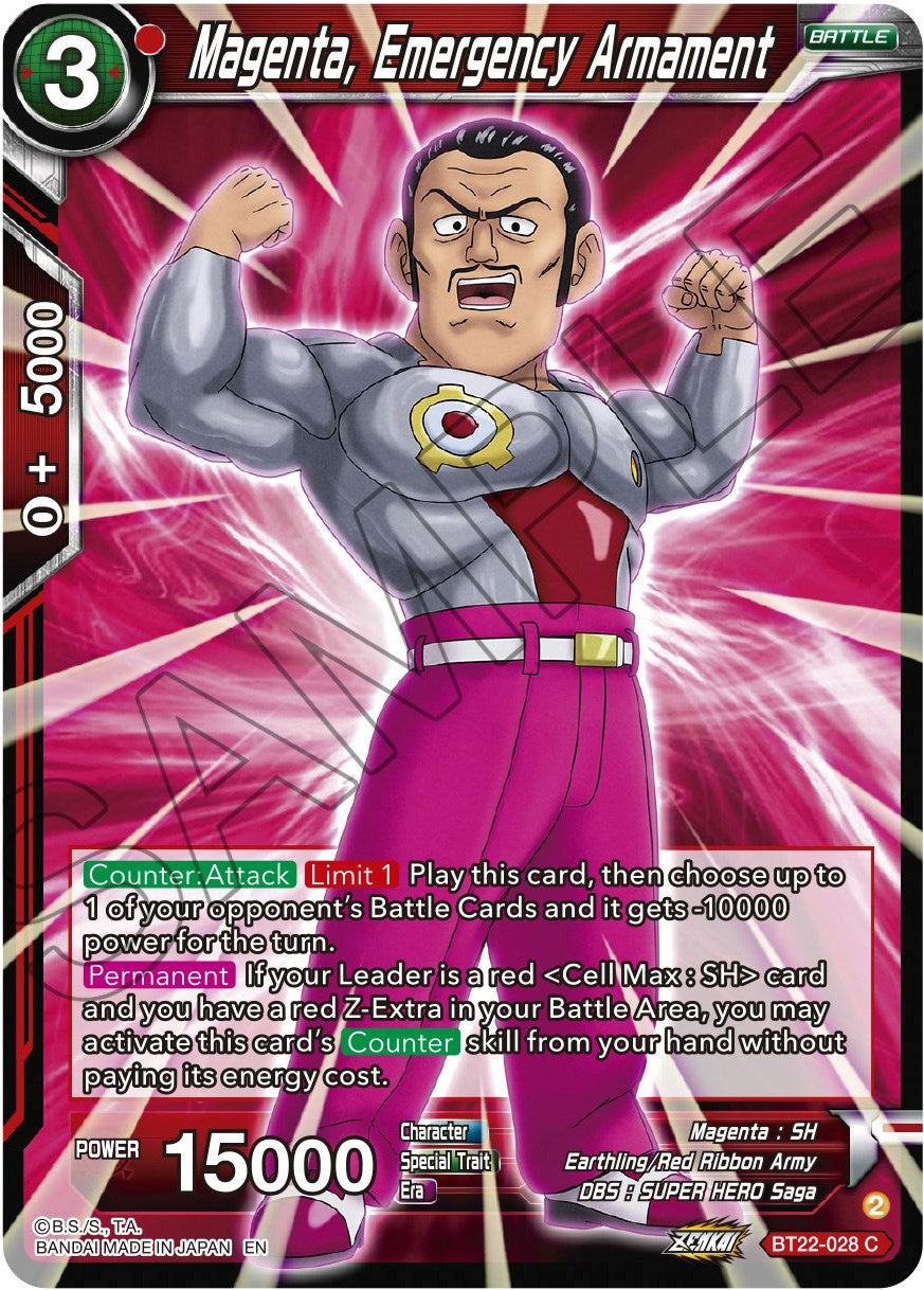 Magenta, Emergency Armament (BT22-028) [Critical Blow] | Odin's Place