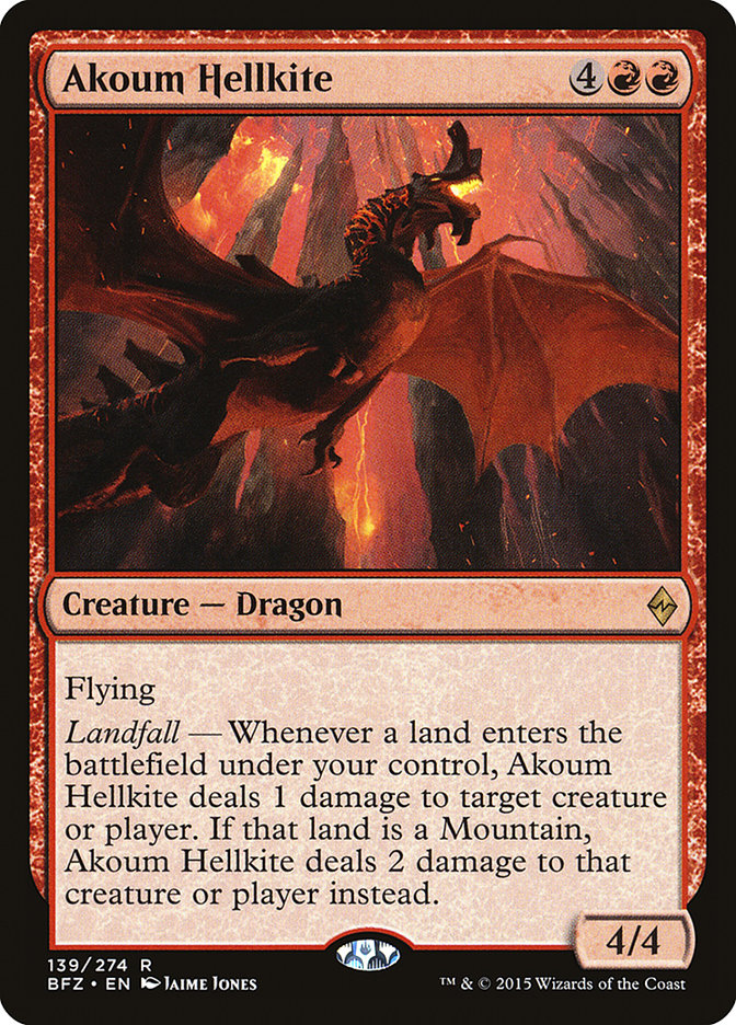 Akoum Hellkite (139) [Battle for Zendikar] | Odin's Place