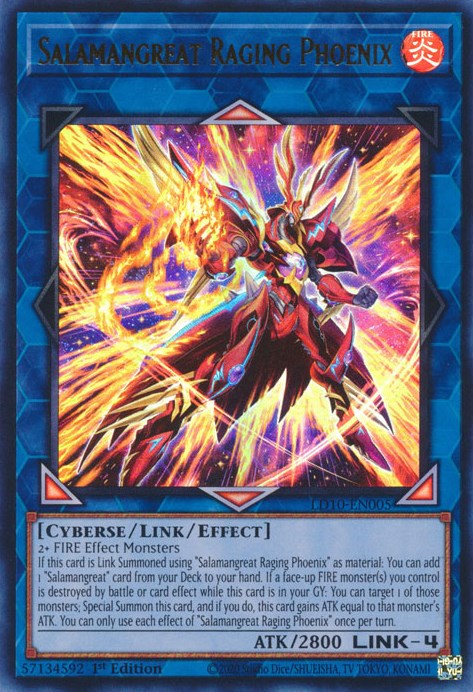 Salamangreat Raging Phoenix [LD10-EN005] Ultra Rare | Odin's Place
