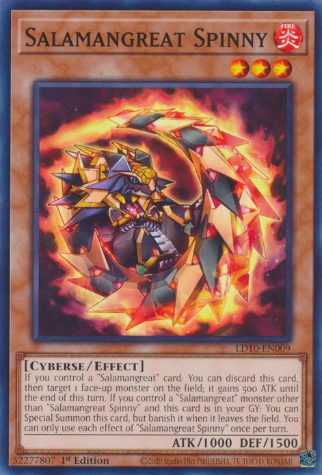 Salamangreat Spinny [LD10-EN009] Common | Odin's Place