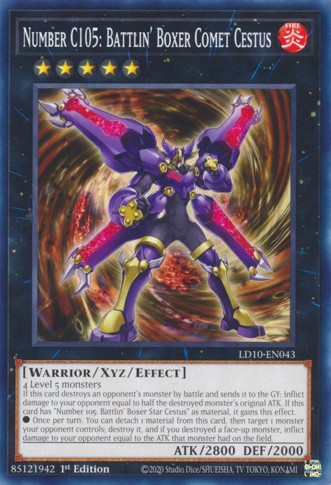 Number C105: Battlin' Boxer Comet Cestus [LD10-EN043] Common | Odin's Place